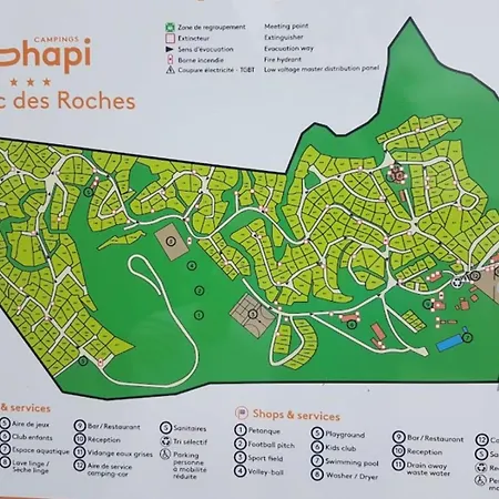 Mobil-home Parc De Roches 캠프장 *